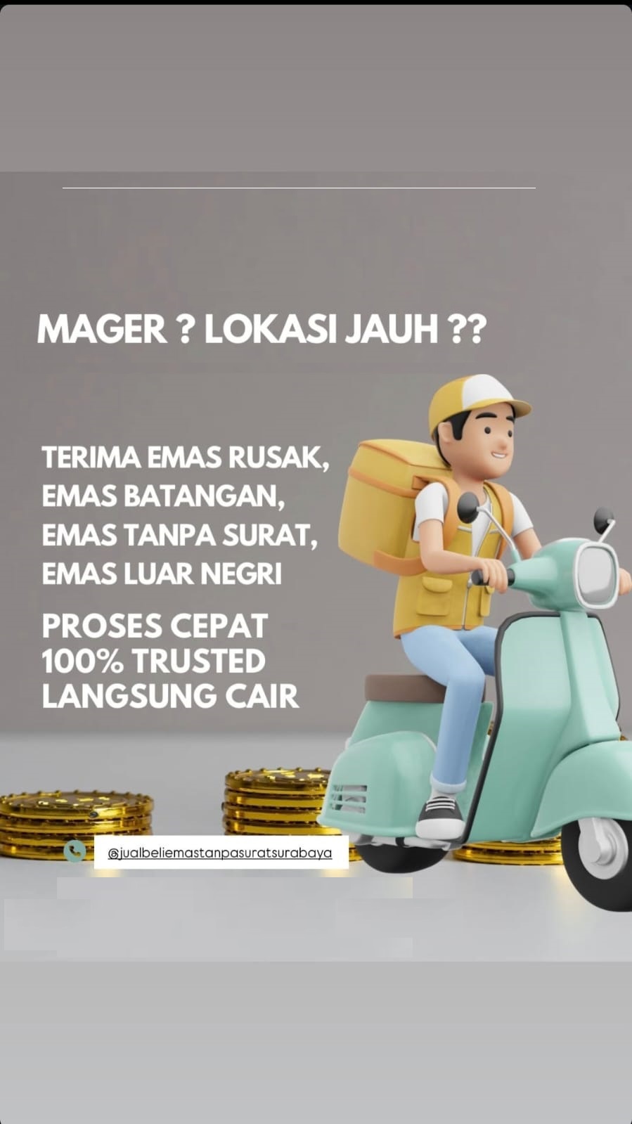 Tumpukan emas batangan sebagai simbol investasi aman